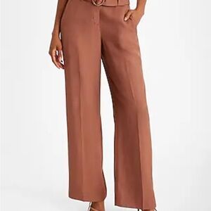 Women's Brown Wide-Leg Pants